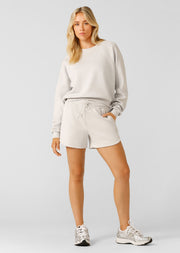 Lorna Jane Make Space Sweatshirt - Ice Grey