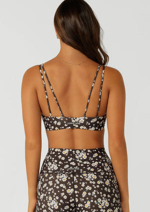 Lorna Jane Ditsy Daisy Sports Bra - Ditsy Daisy Print