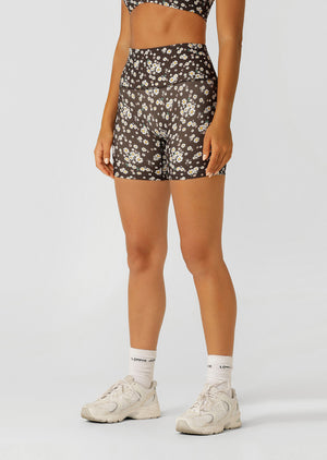 Lorna Jane Ditsy Daisy 12cm Booty Bike Shorts - Ditsy Daisy Print