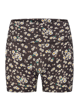 Lorna Jane Ditsy Daisy 12cm Booty Bike Shorts - Ditsy Daisy Print