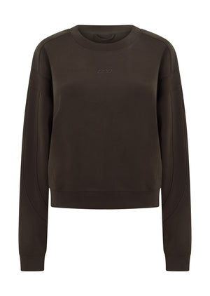 Lorna Jane Make Space Cropped Sweatshirt - Volcano