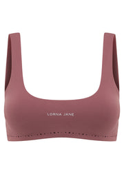 Lorna Jane Reform Soft Laser Cut Sports Bra - Renaissance Rose