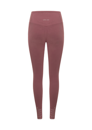 Lorna Jane Reform Soft Laser Cut Full Length Leggings - Renaissance Rose