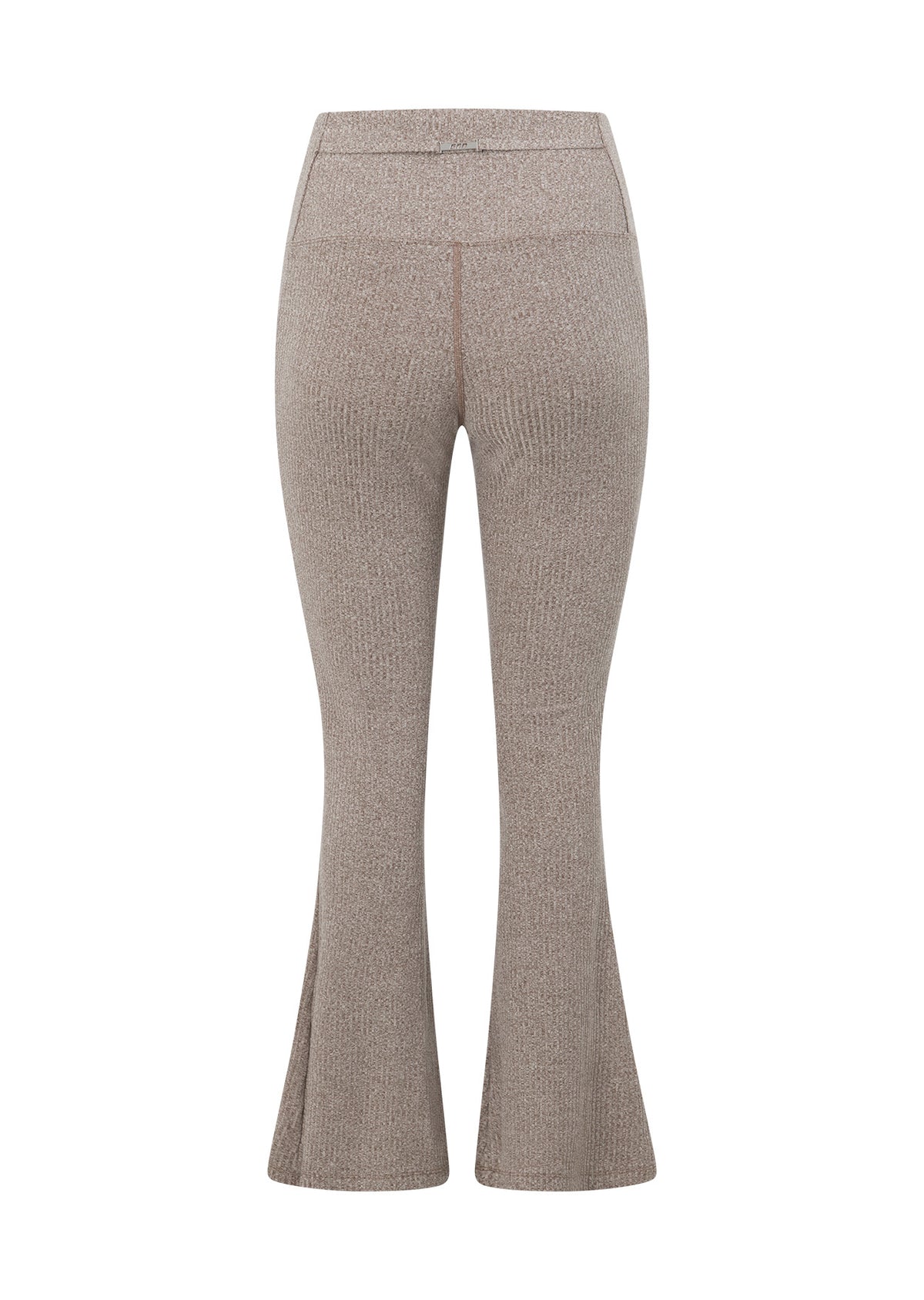 Lorna Jane Mindful Rib Full Length Flared Leggings - Bone Marl