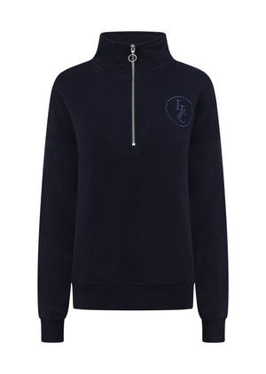 Lorna Jane LJC Heritage Quarter Zip Sweat - Midnight Blue