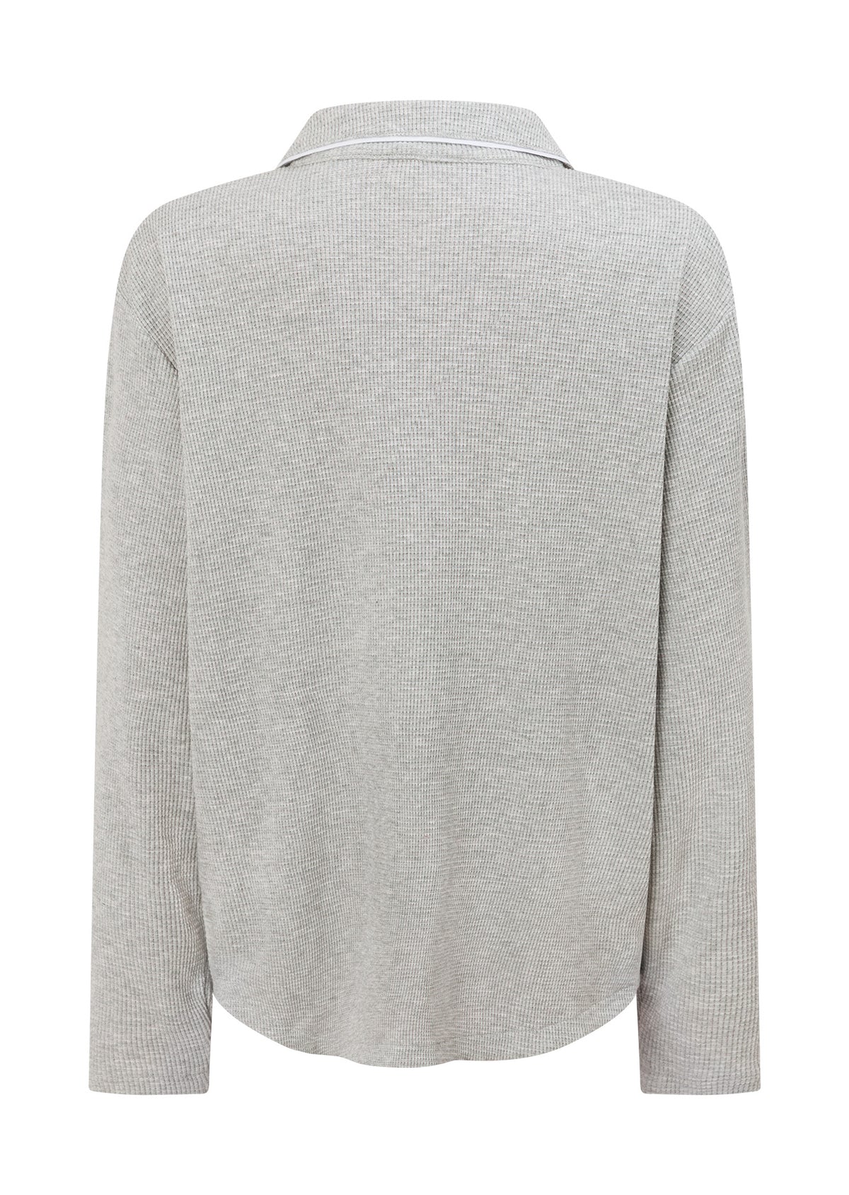 Lorna Jane Waffle Lounge Shirt - Grey Marl