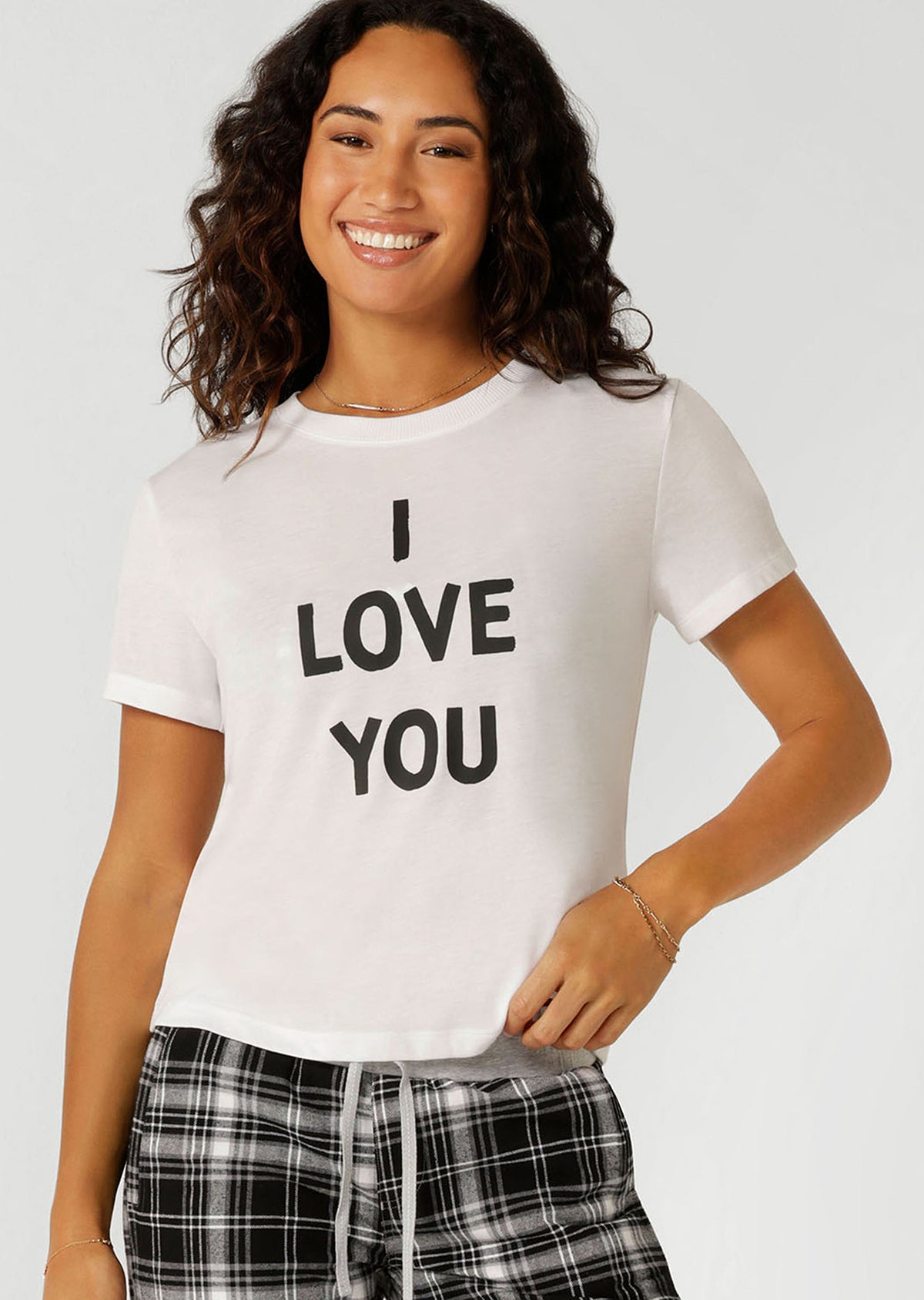 Lorna Jane I Love You Lounge T-shirt - White