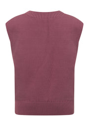 Lorna Jane Outdoor Knit Vest - Renaissance Rose