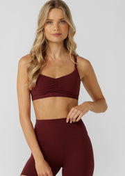Lorna Jane Intertwined Sports Bra - Cranberry