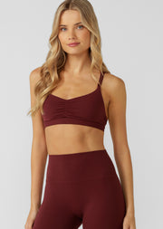 Lorna Jane Intertwined Sports Bra - Cranberry