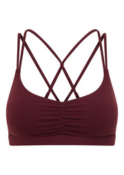 Lorna Jane Intertwined Sports Bra - Cranberry