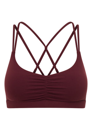 Lorna Jane Intertwined Sports Bra - Cranberry