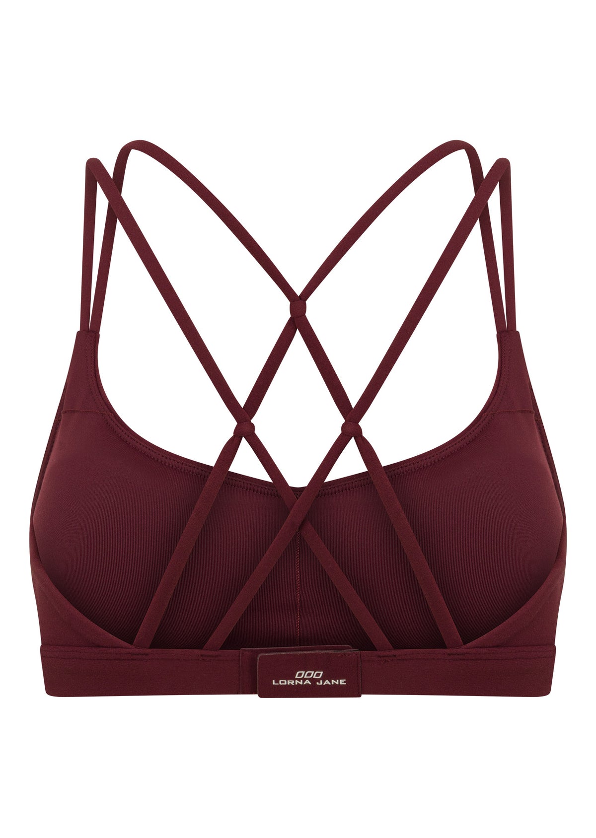 Lorna Jane Intertwined Sports Bra - Cranberry