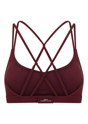 Lorna Jane Intertwined Sports Bra - Cranberry