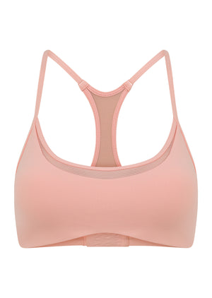 Lorna Jane Speed Up Adjustable Sports Bra - Wisteria Pink