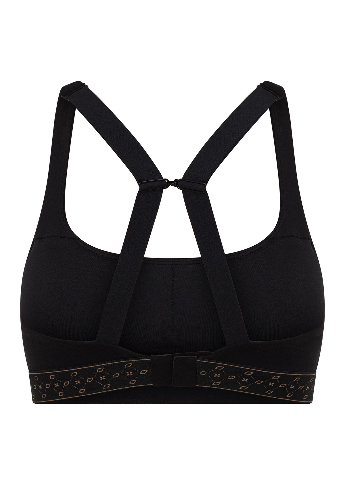 Lorna Jane Iconic Monogram High Support Sports Bra - Recycled Black