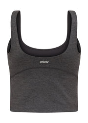 Lorna Jane Ultimate Comfort Bra Tank Combo - Dark Charcoal Marl