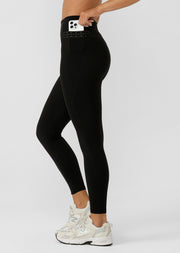Lorna Jane Iconic Monogram Full Length Leggings - Recycled Black