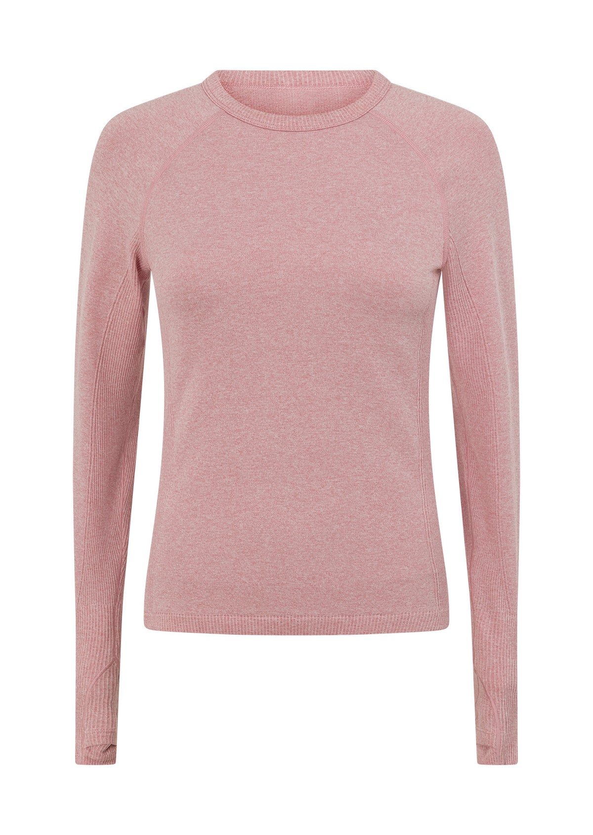Lorna Jane Tempo Seamless Long Sleeve Top - Dusty Rose Marl
