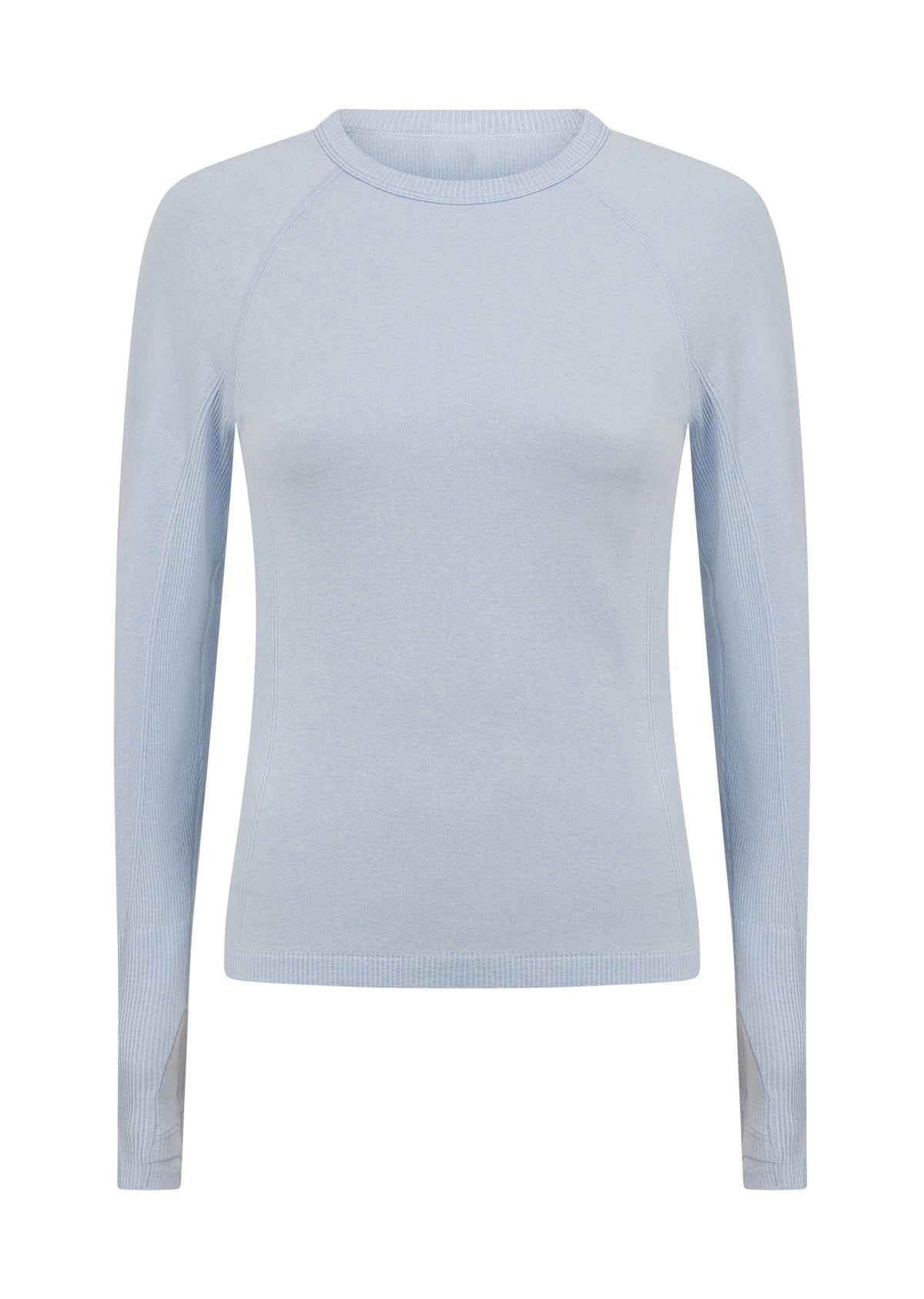 Lorna Jane Tempo Seamless Long Sleeve Top - Petal Blue Marl