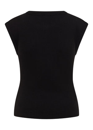 Lorna Jane Paradise Rib Top - Black