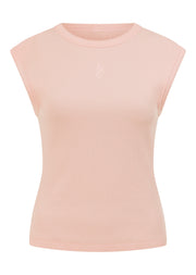 Lorna Jane Paradise Rib Top - Pale Peony