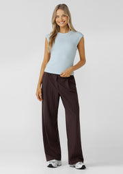 Lorna Jane Paradise Rib Top - Vibrant Sky