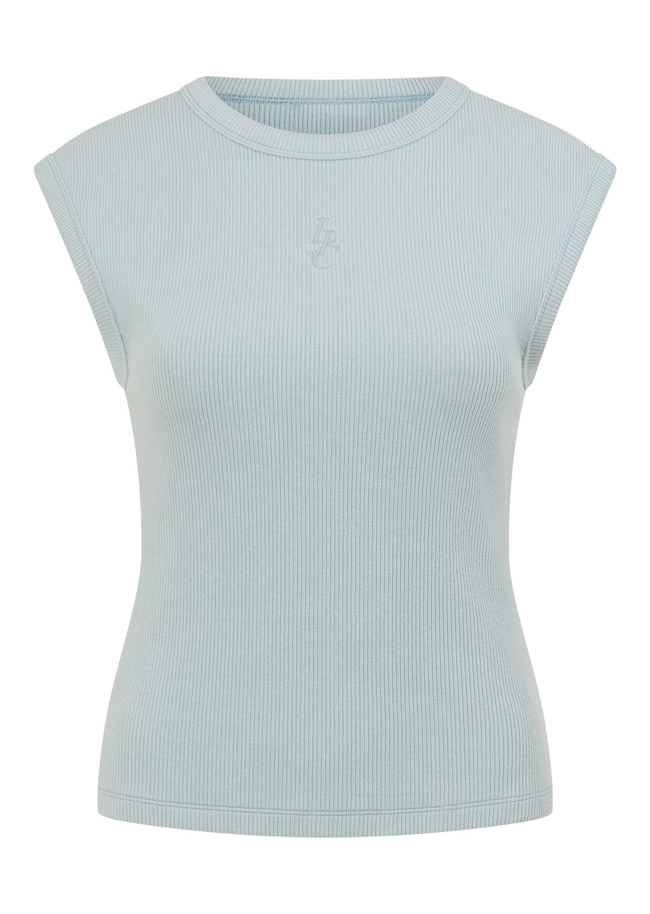 Lorna Jane Paradise Rib Top - Vibrant Sky