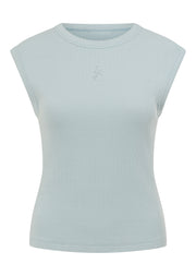 Lorna Jane Paradise Rib Top - Vibrant Sky