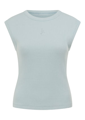Lorna Jane Paradise Rib Top - Vibrant Sky