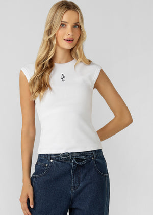 Lorna Jane Paradise Rib Top - White