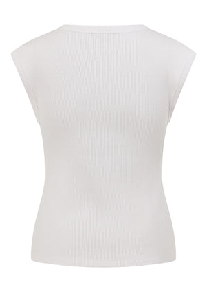 Lorna Jane Paradise Rib Top - White