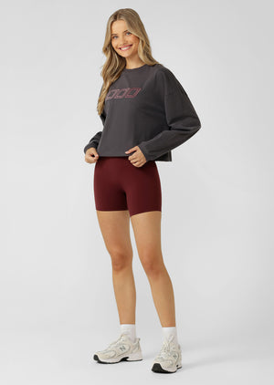Lorna Jane Half Time Lightweight Sweat - Titanium