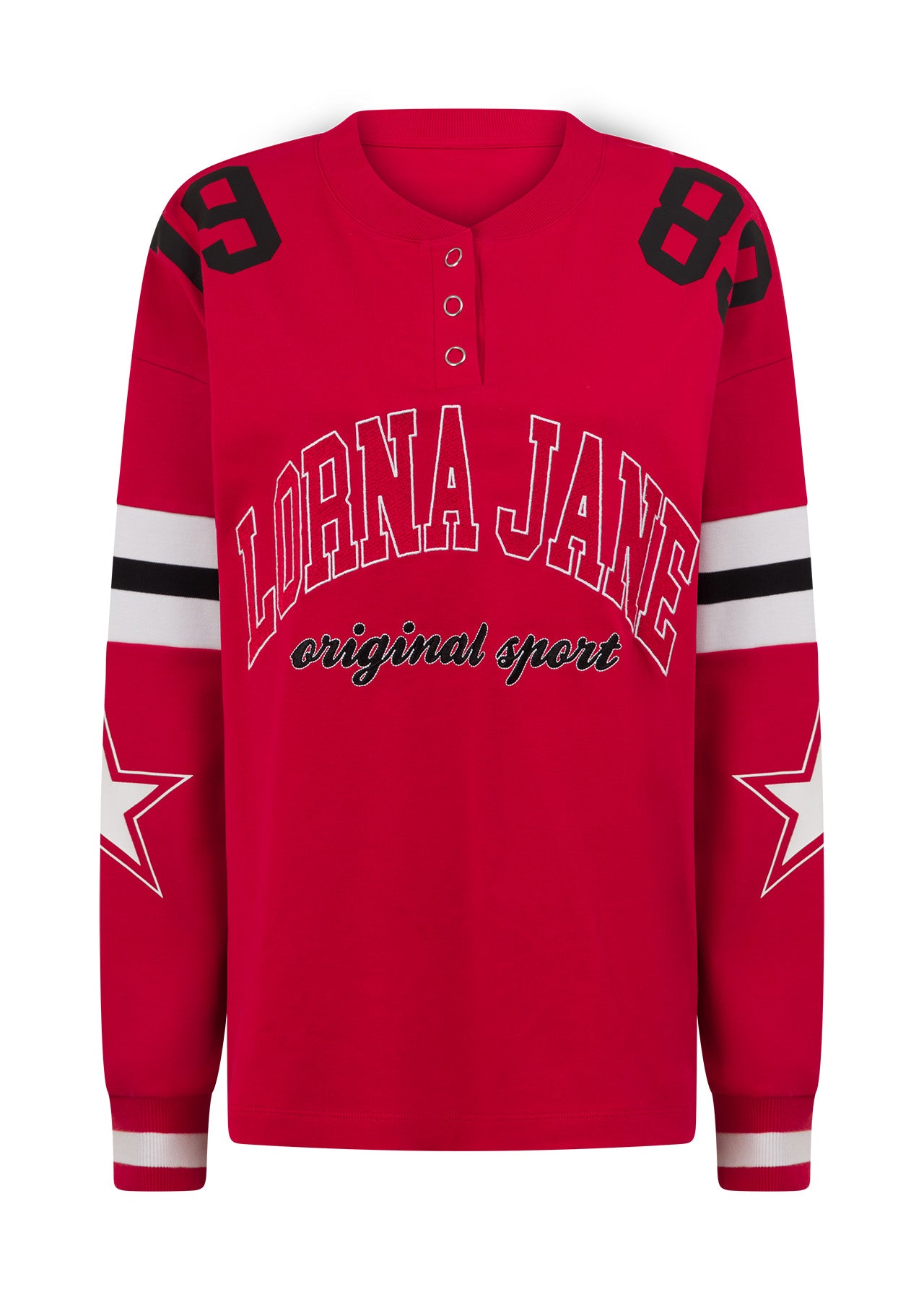 Lorna Jane Post Game Lightweight Sweat - Rose Red