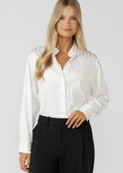 Lorna Jane After Hours Long Sleeve Shirt - Porcelain