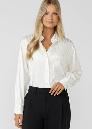 Lorna Jane After Hours Long Sleeve Shirt - Porcelain