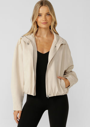 Lorna Jane Sideline Jacket - Iced Latte