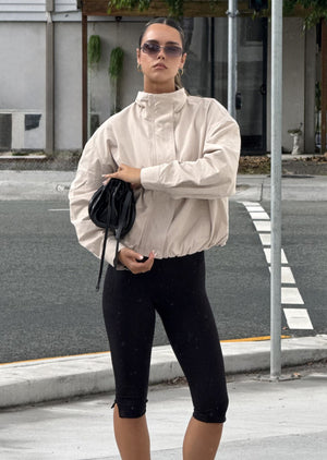 Lorna Jane Sideline Jacket - Iced Latte