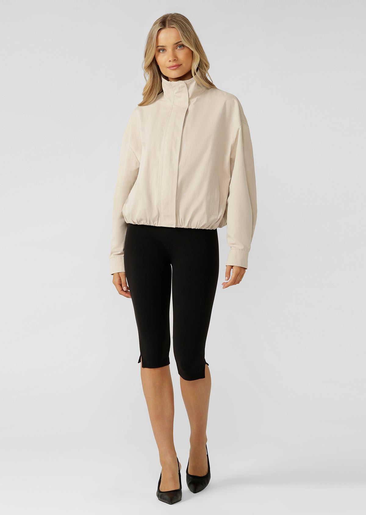 Lorna Jane Sideline Jacket - Iced Latte