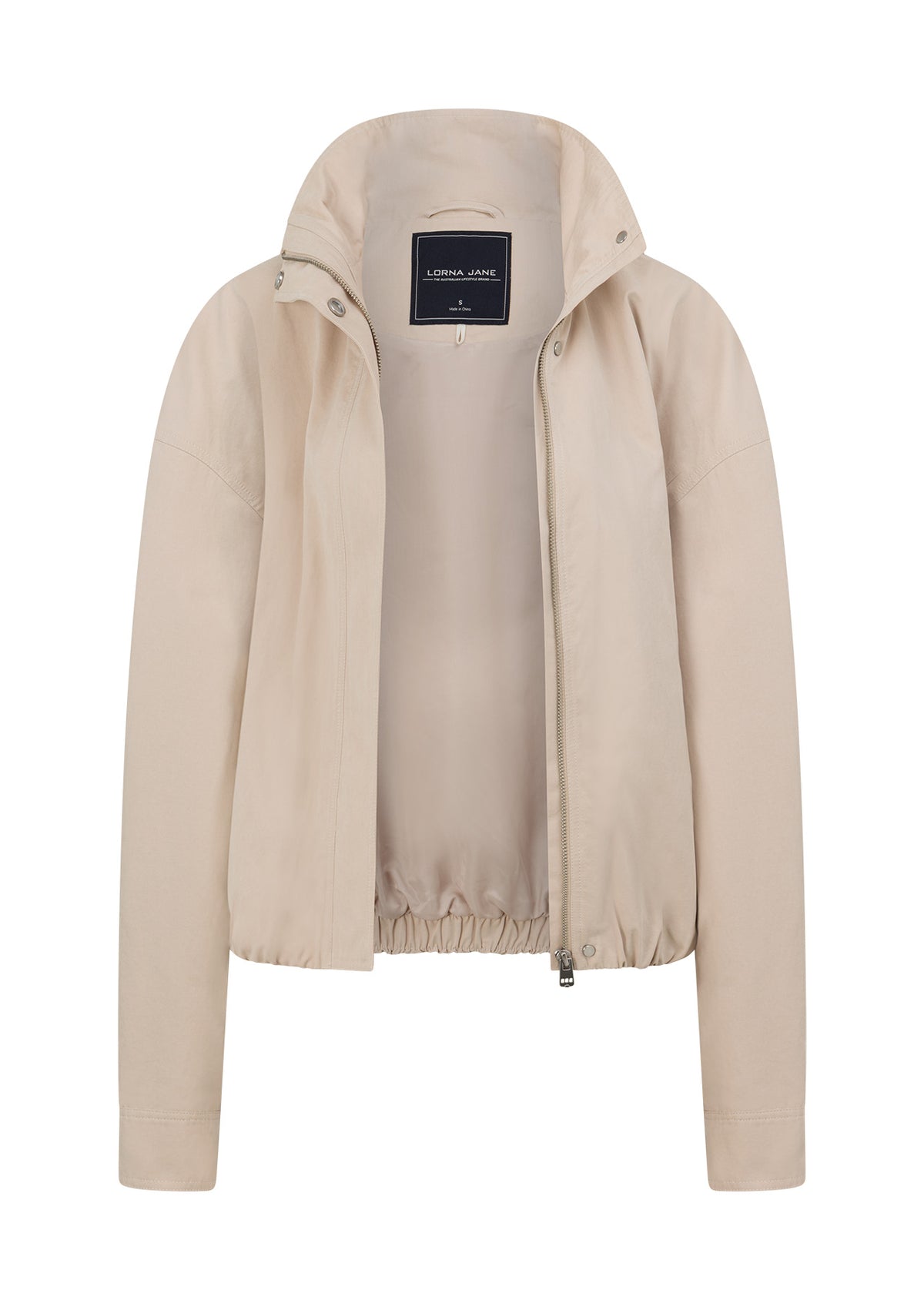 Lorna Jane Sideline Jacket - Iced Latte