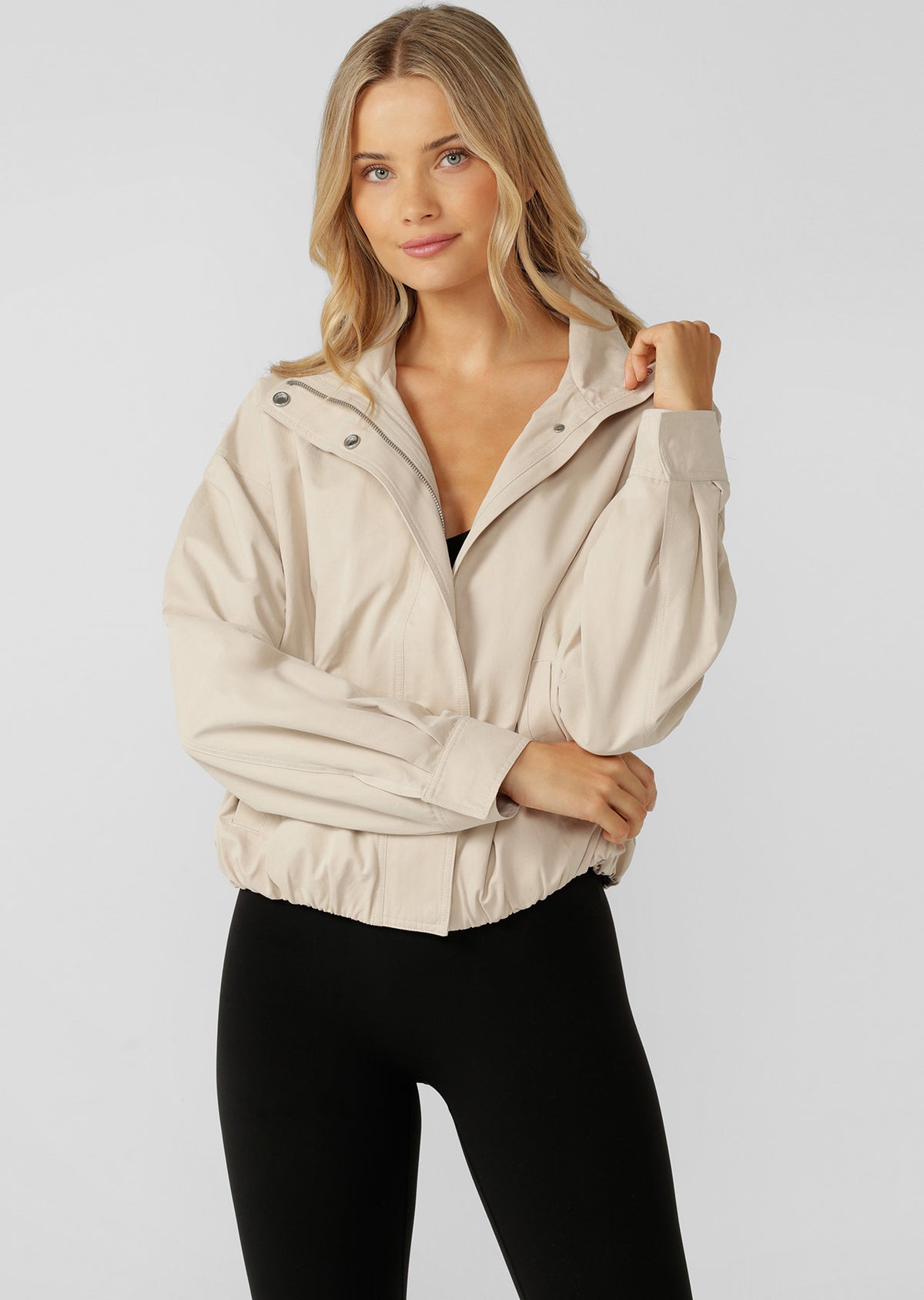Lorna Jane Sideline Jacket - Iced Latte