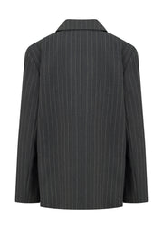 Lorna Jane Effortless Blazer - Titanium Pinstripe