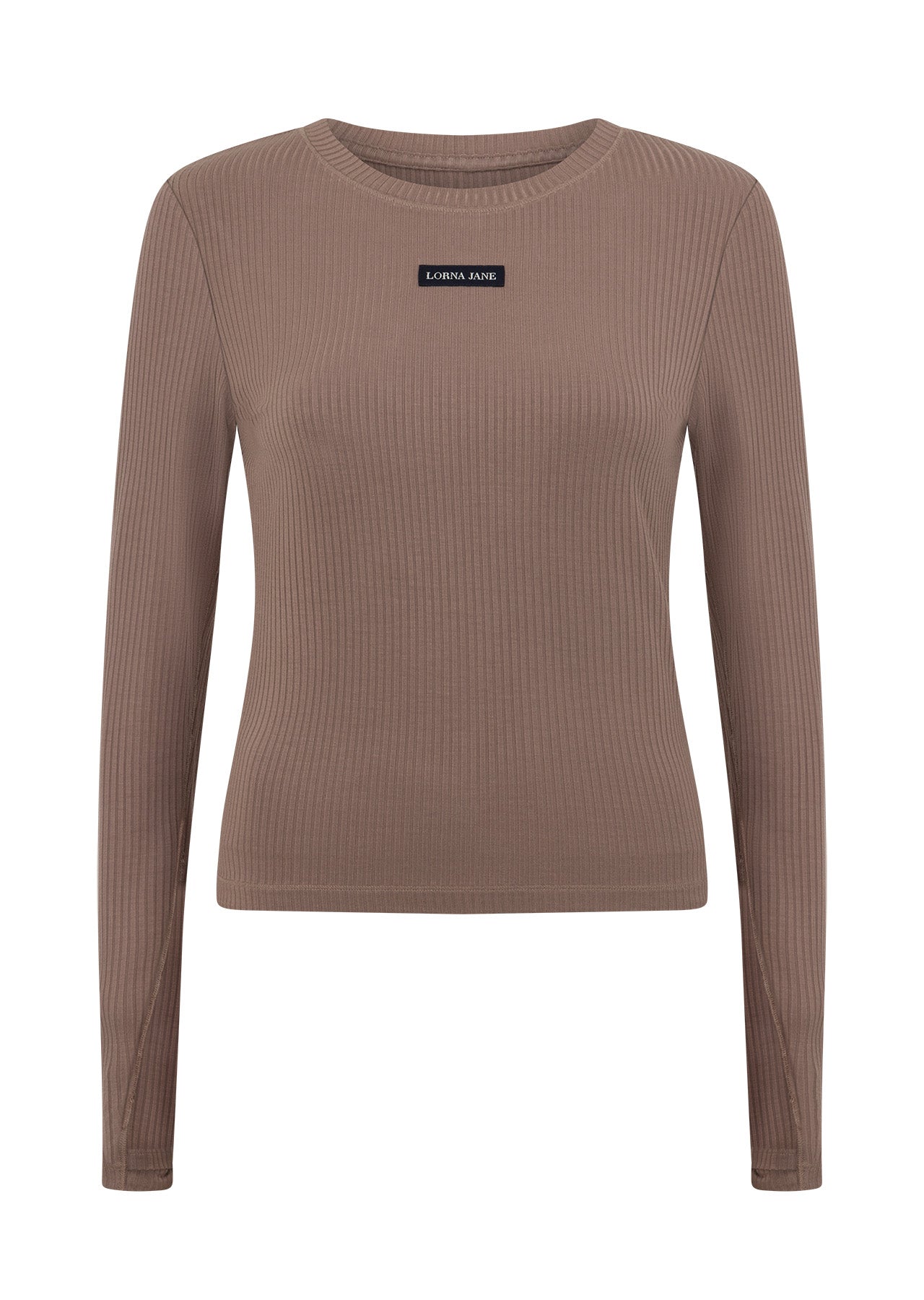 Lorna Jane Motion Long Sleeve Rib Top - Cedar