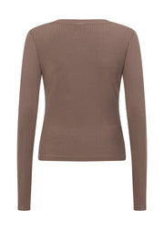 Lorna Jane Motion Long Sleeve Rib Top - Cedar