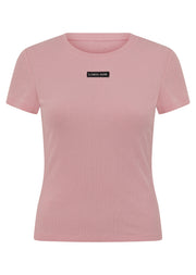 Lorna Jane Everyday Comfort Slim Rib T-Shirt - Dusty Rose