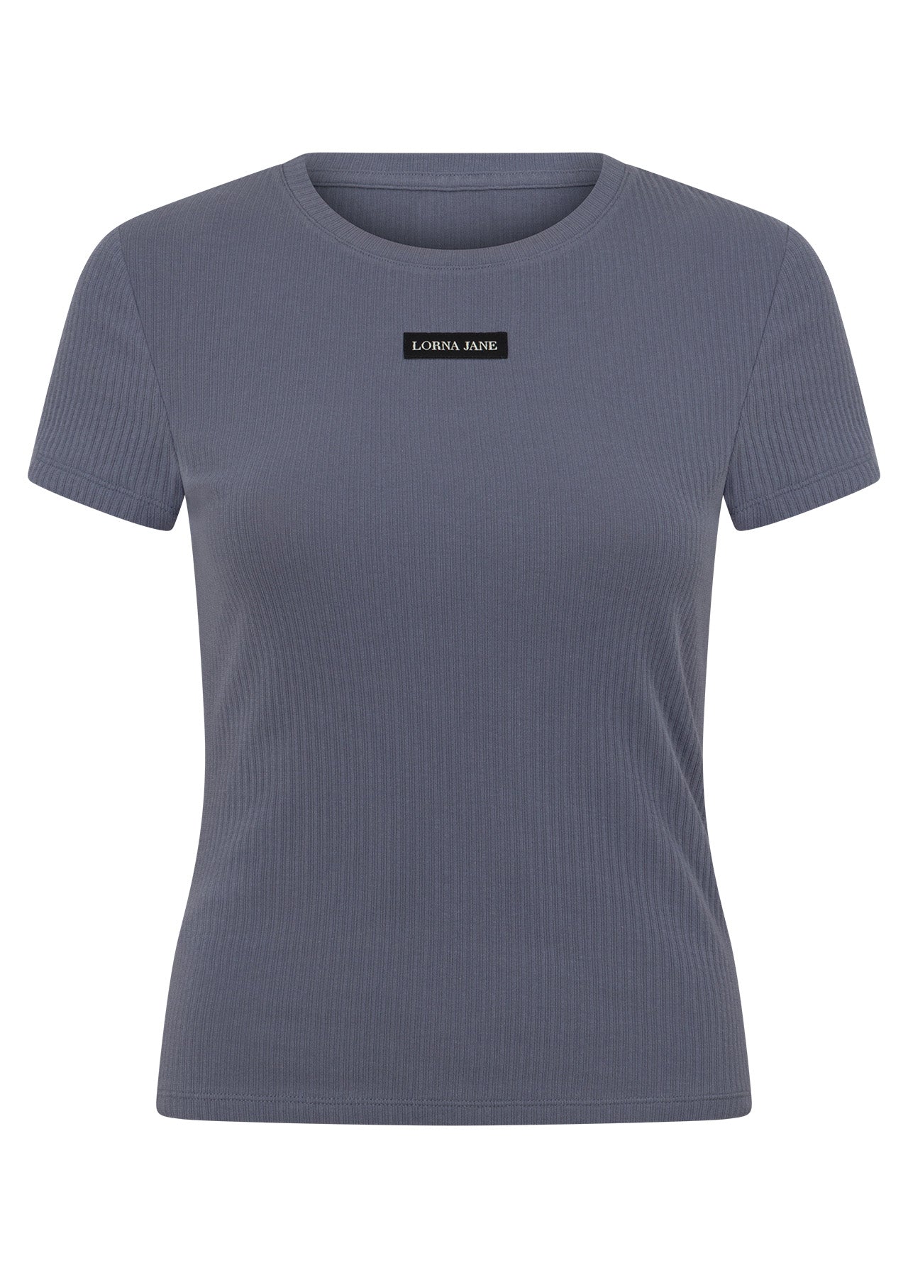 Lorna Jane Everyday Comfort Slim Rib T-Shirt - Shadow