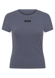 Lorna Jane Everyday Comfort Slim Rib T-Shirt - Shadow