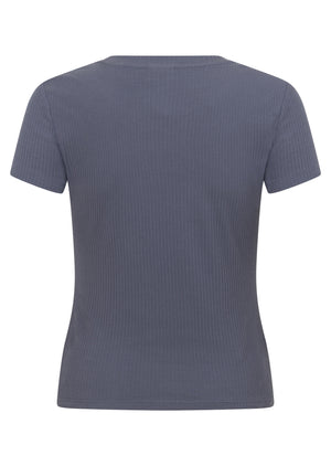 Lorna Jane Everyday Comfort Slim Rib T-Shirt - Shadow