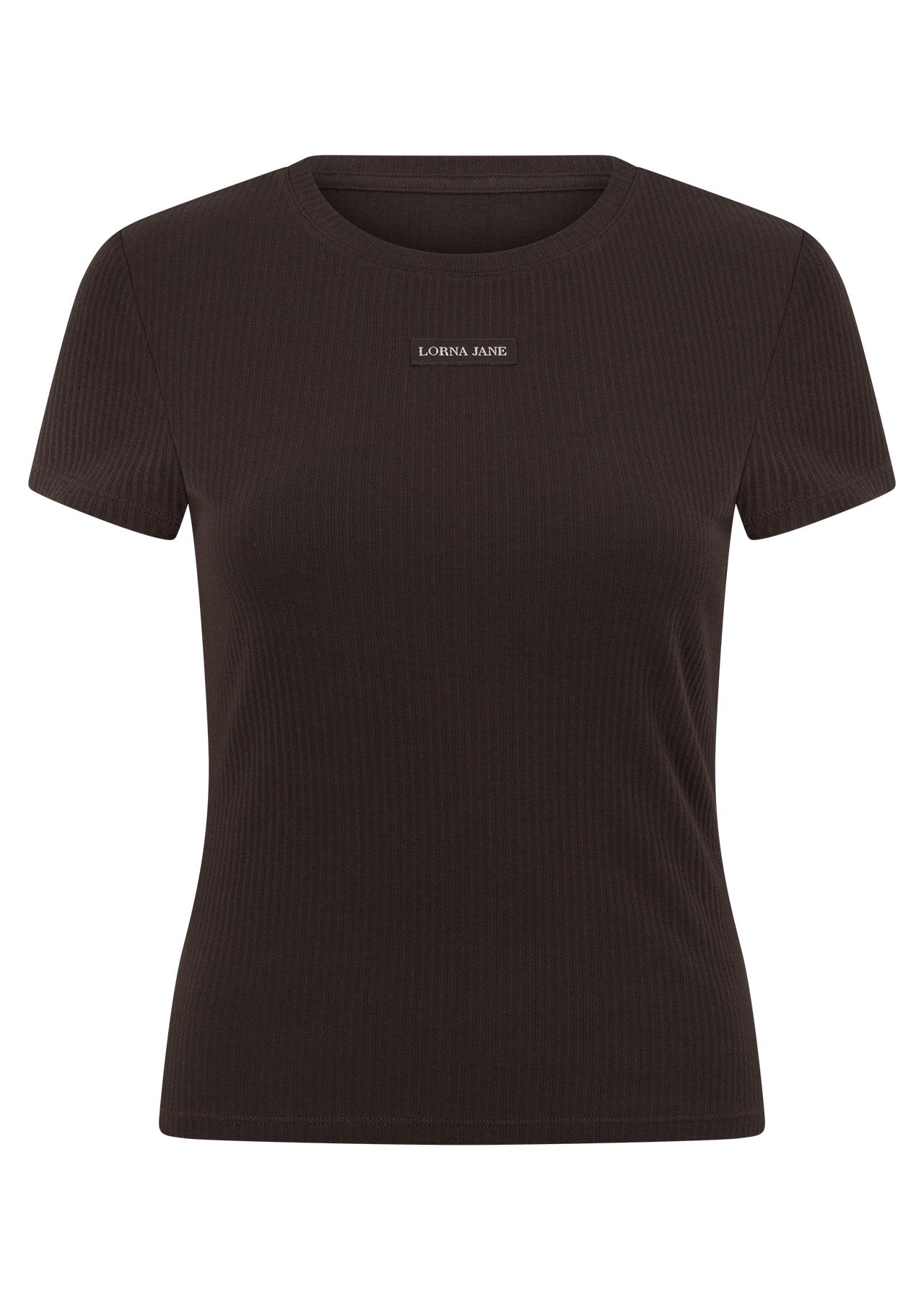 Lorna Jane Everyday Comfort Slim Rib T-Shirt - Volcano