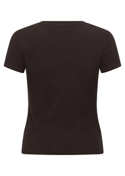 Lorna Jane Everyday Comfort Slim Rib T-Shirt - Volcano